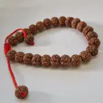 5 Mukhi Indonesian Rudraksha Bracelet (8–10mm) – Natural Shiva Bead with Sample X-Ray Certificate