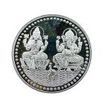 Ganesh Laxmi Coin In Pure Silver 250 Gms