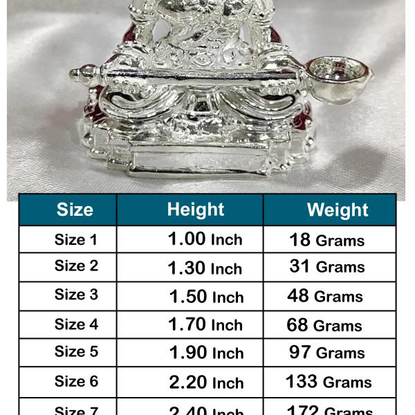 Annapurna Devi Idol In Pure 925 Silver (4)