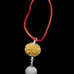 Goddess Durga Kavach 9 Mukhi Rudraksha With Silver Yantra