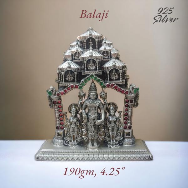 Balaji Idol In Pure 925 Silver (1)
