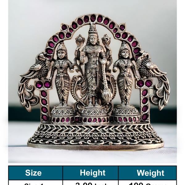 Balaji Idol In Pure 925 Silver (2)