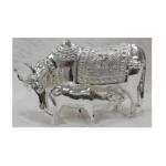 Cow With Calf In Pure 925 Silver (1)