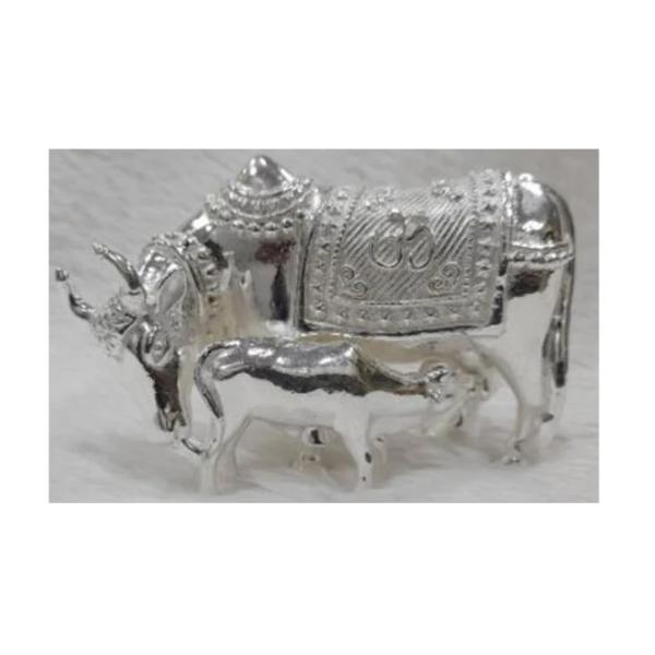 Cow With Calf In Pure 925 Silver (1)