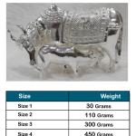 Cow With Calf In Pure 925 Silver (1)