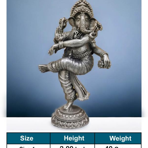 Ganesh Idol In Pure 925 Silver (12)
