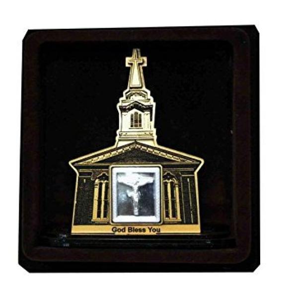 Jesus God Wooden Frame With Pure Silver Coin Of 7 Grams
