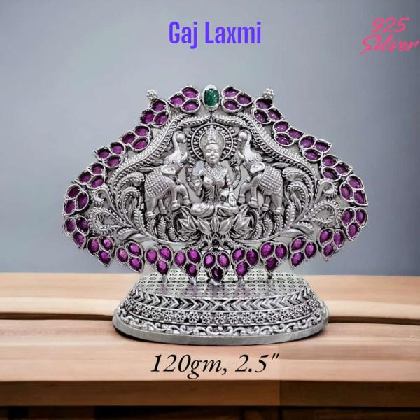 GajaLaxmi Idol In Pure 925 Silver