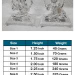Ganesh Laxmi Idol In Pure 925 Silver (12)