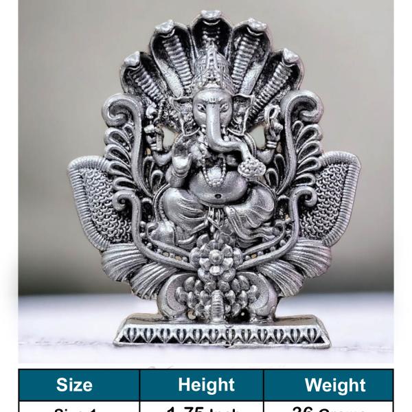 Ganesh Idol In Pure 925 Silver (11)