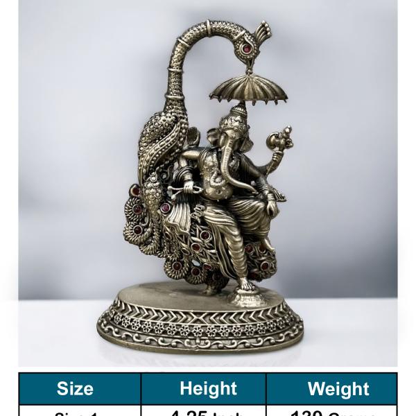 Ganesh Idol In Pure 925 Silver (4)