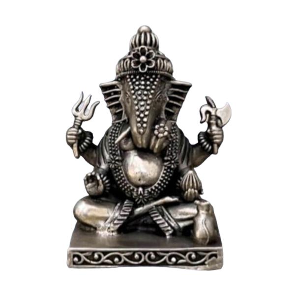 Ganesh Idol In Pure 925 Silver (9)