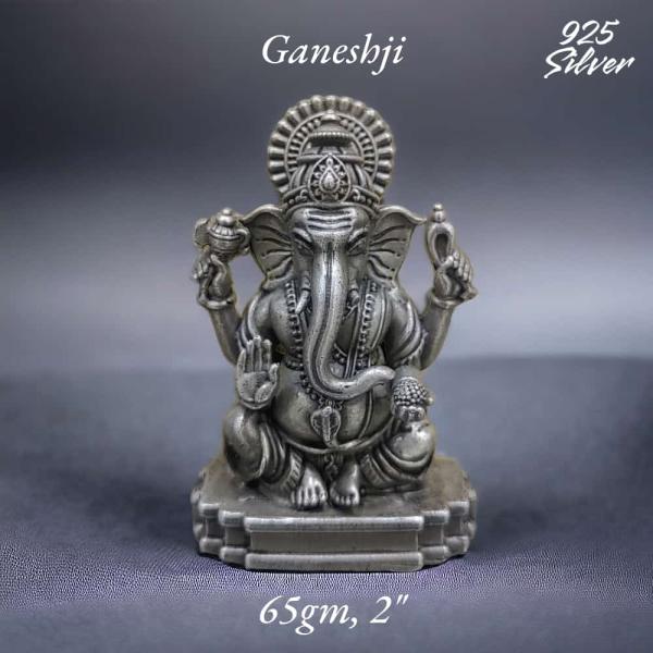 Ganesh Idol In Pure 925 Silver (6)