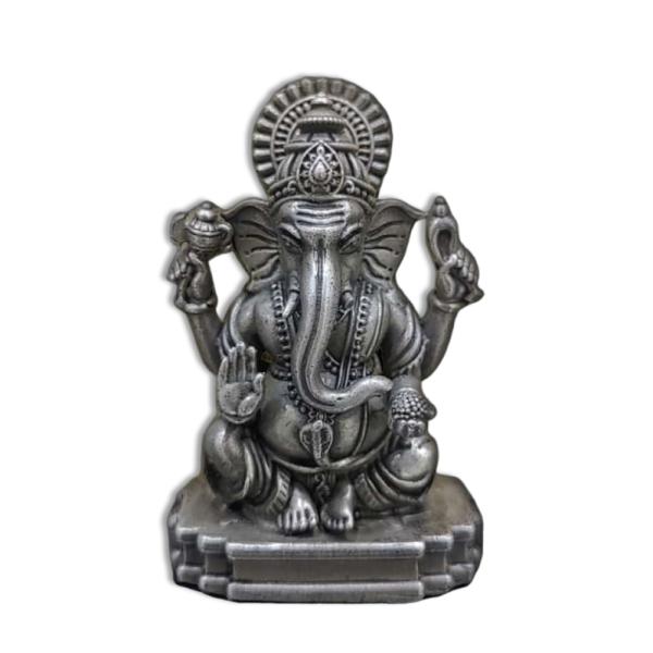 Ganesh Idol In Pure 925 Silver (6)