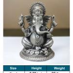 Ganesh Idol In Pure 925 Silver (10)