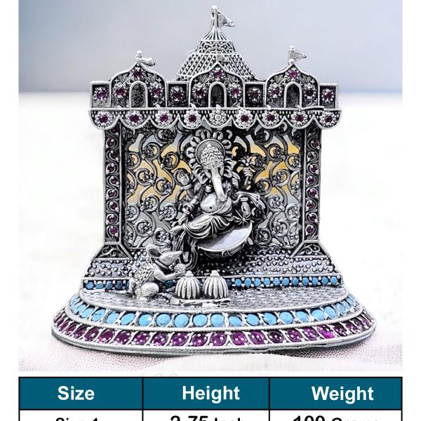 Ganesh Idol In Pure 925 Silver (8)