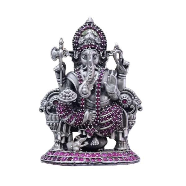 Ganesh Idol In Pure 925 Silver (2)