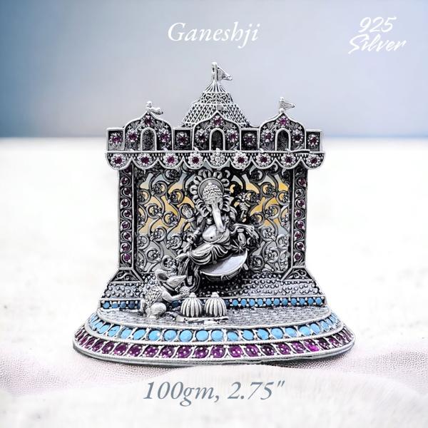 Ganesh Idol In Pure 925 Silver (8)