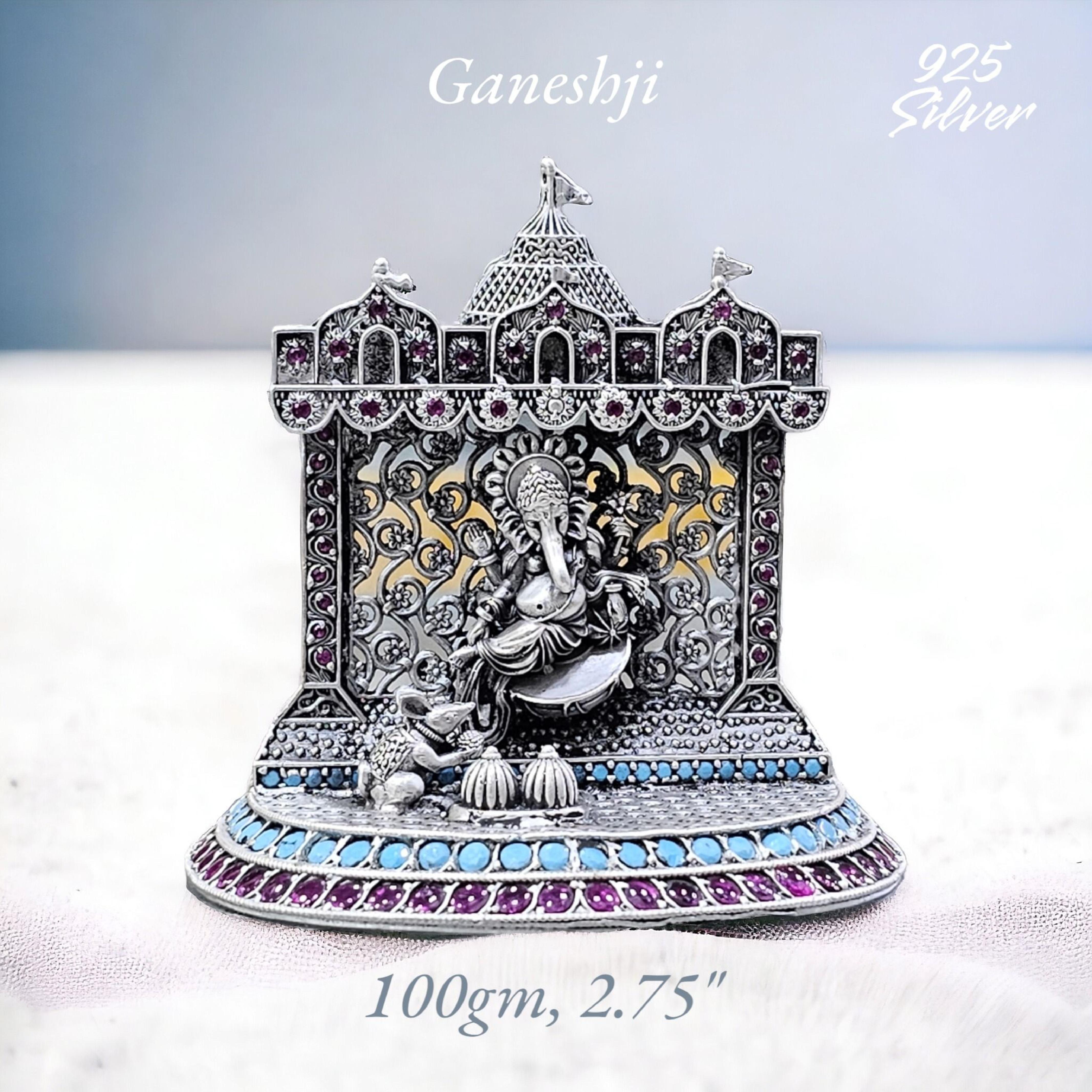 Ganesh Idol In Pure 925 Silver (8)