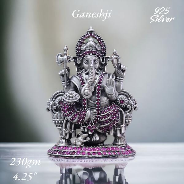 Ganesh Idol In Pure 925 Silver (2)