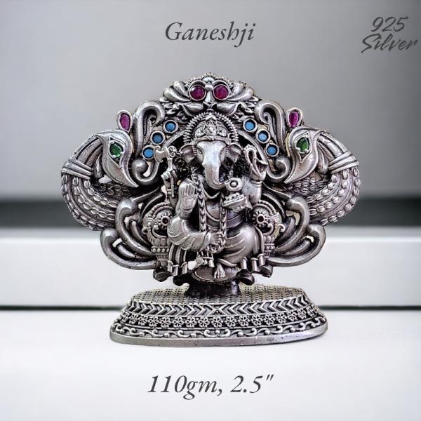 Ganesh Idol In Pure 925 Silver (5)
