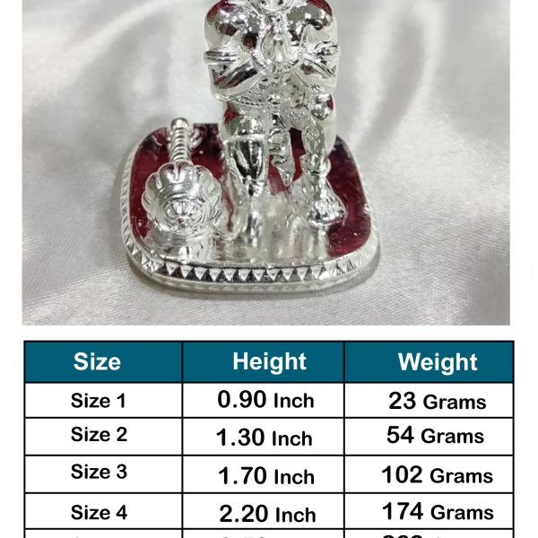 Hanuman Idol In Pure 925 Silver (7)