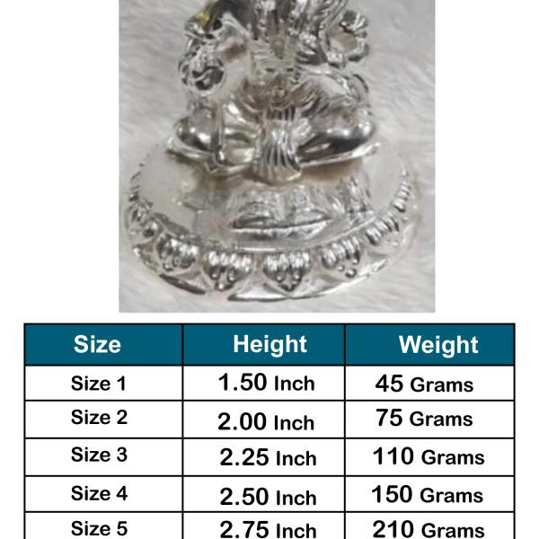 Hanuman Idol In Pure 925 Silver (6)