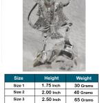 Hanuman Idol In Pure 925 Silver (9)