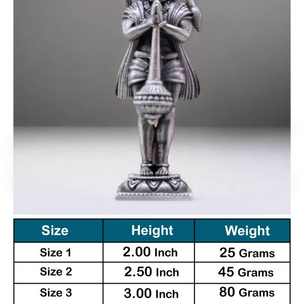 Hanuman Idol In Pure 925 Silver (3)