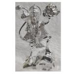 Hanuman Idol In Pure 925 Silver (9)