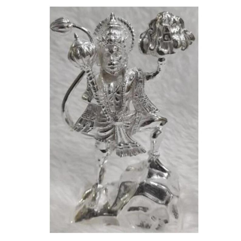 Hanuman Idol In Pure 925 Silver (9)