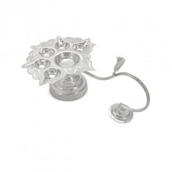 Panchaarti Diya In Pure Silver