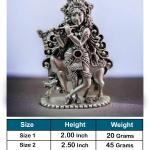 Shree Krishna Idol In Pure 925 Silver (2)