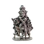 Shree Krishna Idol In Pure 925 Silver (2)