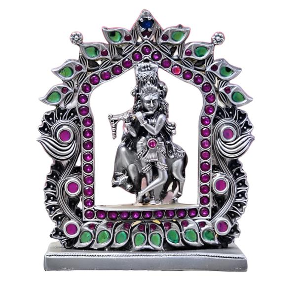 Shree Krishna Idol In Pure 925 Silver