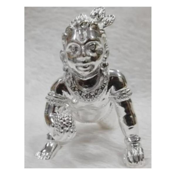Laddu Gopal Idol In Pure 925 Silver (3)