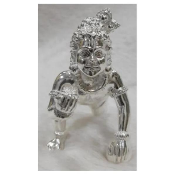 Laddu Gopal Idol In Pure 925 Silver (4)