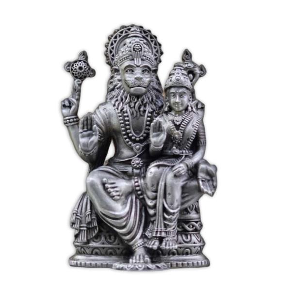 Laxmi Narasimha Idol In Pure 925 Silver