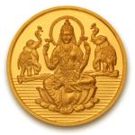 Goddesss Laxmi Coin In Pure 999 Gold 24K 10 Grams