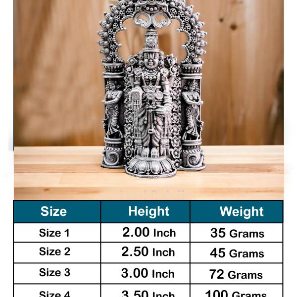 Balaji Idol In Pure 925 Silver (5)