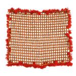 Rudraksha Mat With Woolen Border