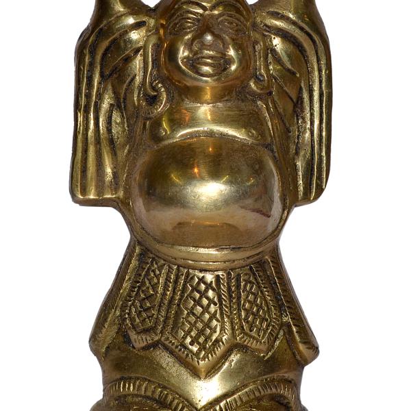 Laughing Buddha In Brass