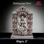 Goddess Padmavati Idol In Pure 925 Silver