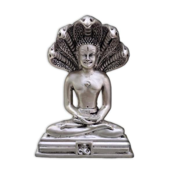 Parshvanath Idol In Pure 925 Silver (1)