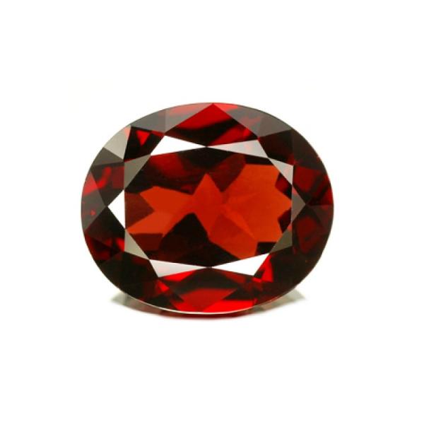 Natural Red Garnet Gemstone 6-7 Carats Oval