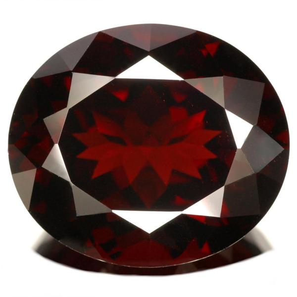Natural Red Garnet Gemstone 7-8 Carats Oval