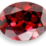 Natural Red Garnet Gemstone 9-11 Carats Oval
