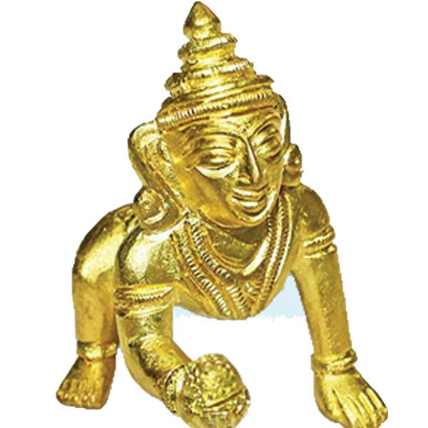 Ladoo Gopal in brass - Large