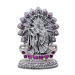 Radhe Krishna Idol In Pure 925 Silver
