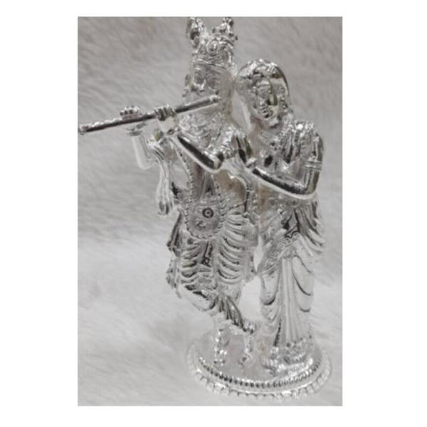 Radhe Krishna Idol In Pure 925 Silver (5)